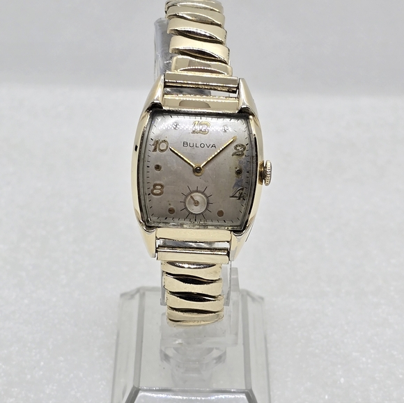 Vtg.1951 Bulova Ruxton 10k Gold (RGP) With Vintage 10k Gold (RGF) Band - Picture 1 of 10